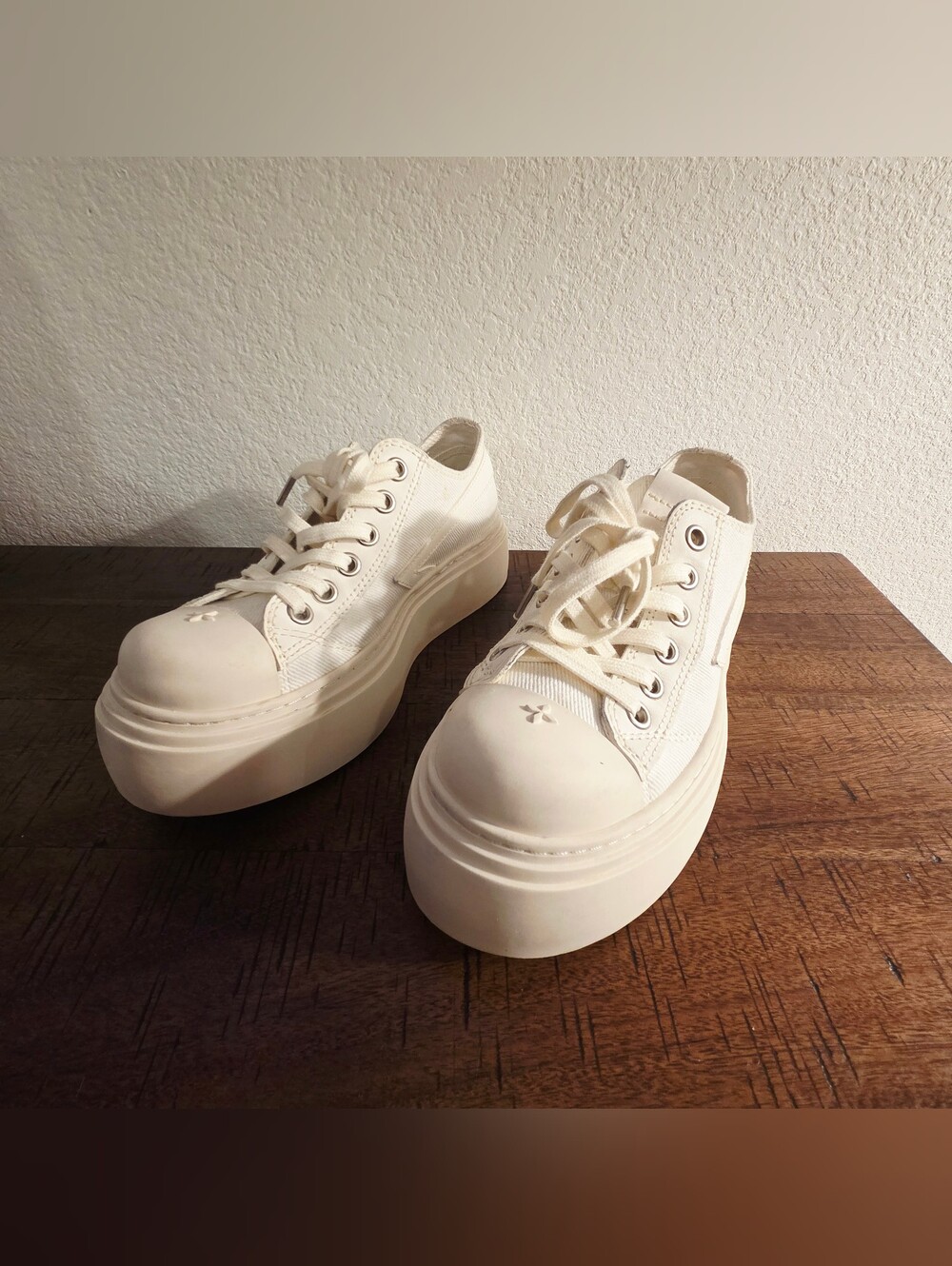 SMFK Compass Meteor Chunky Platform Shoes White Sneaker Womens EU 36 US 5.5